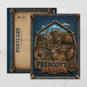 Prescott Arizona Postkarte Vintage Reise