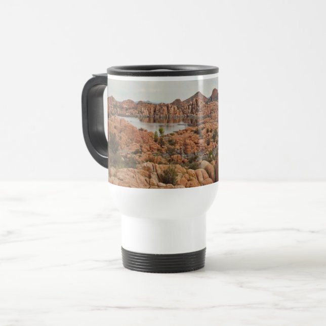 Prescott Arizona Red Rock Foto Watson Lake Reisebecher (Vorderseite Links)