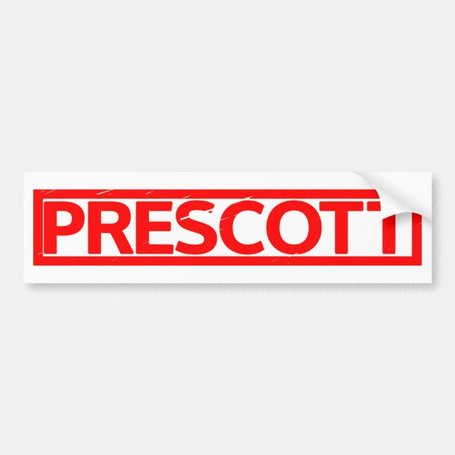 Prescott-Briefmarke Autoaufkleber (Vorne)