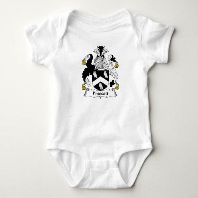 Prescott-Familienwappen Baby Strampler (Vorderseite)