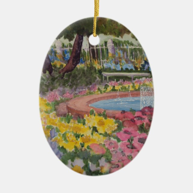 Prescott Park Garden Poppies Portsmouth NH Keramikornament (Vorne)