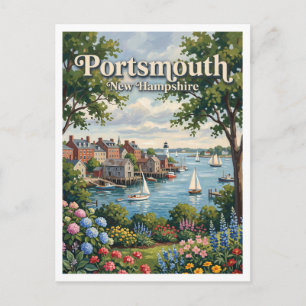 Prescott Park Waterfront Portsmouth New Hampshire Postkarte