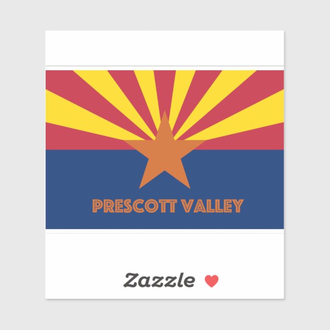 Prescott Valley Aufkleber (Blatt)