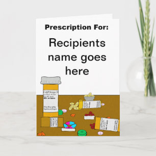 Prescription de carte d'anniversaire