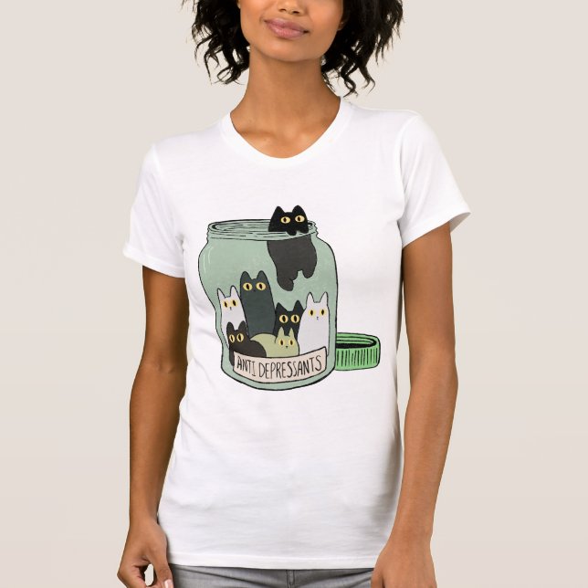 Prescription: One Cat a Day T-Shirt (Vorderseite)
