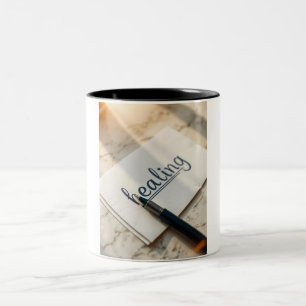 Prescription pour le bonheur : Mug de café avec st