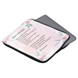 Present bleibe - Motivierend aufregendes Gedicht Laptopschutzhülle