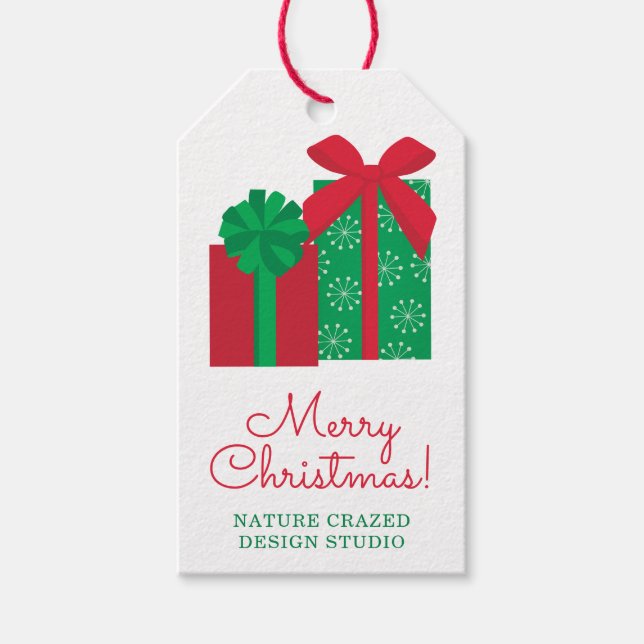 Present Company Gift Tag Geschenkanhänger (Vorderseite)