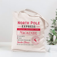 Présent De Père Noël Sac fourre-tout de Noël Perso