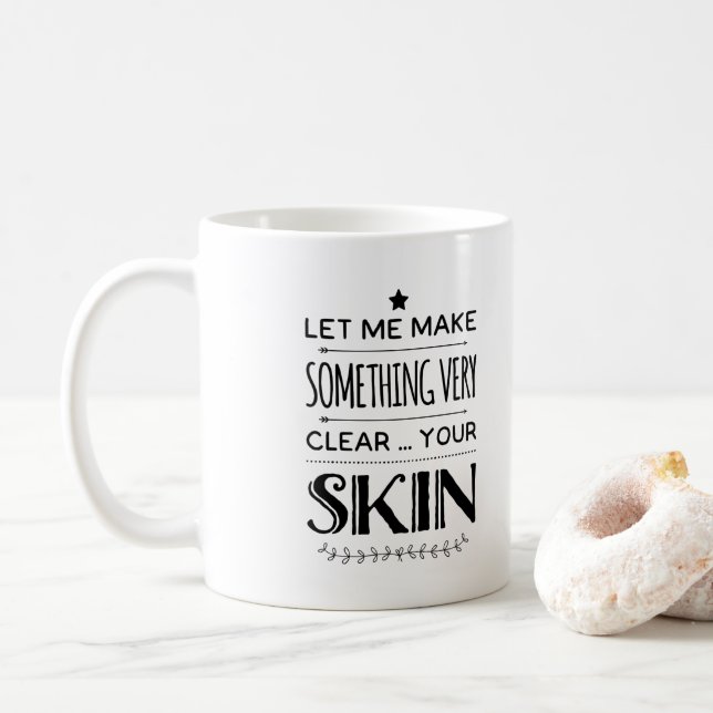 Présent de tasse d'esthetician de cadeau de (Avec donut)