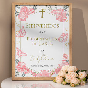 Presentación 3 años Affiches de bienvenue Papillon