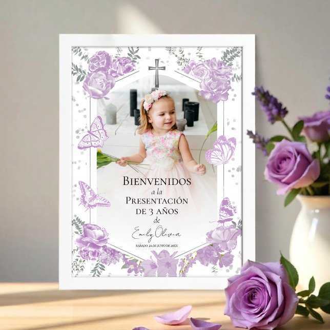 Presentación 3 años Foto Begrüßung Signatur Butter Poster (Von Creator hochgeladen)