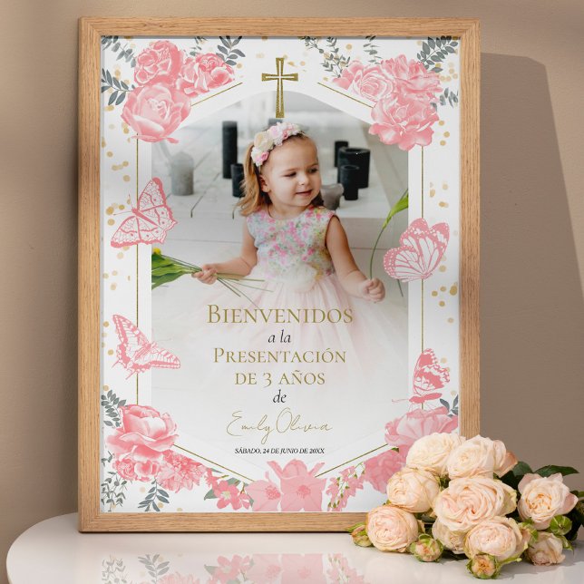 Presentación 3 años Foto Begrüßung Signatur Butter Poster (Von Creator hochgeladen)