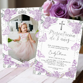 Presentación 3 años Foto Einladung Butterfly