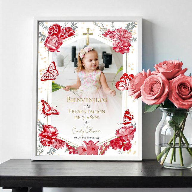 Presentación 3 años Photo Affiche de bienvenue Pap (Créateur téléchargé)