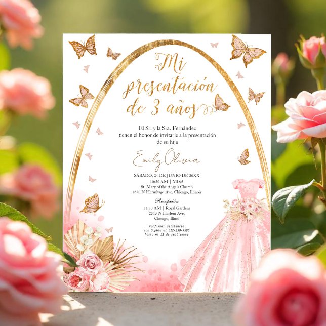 Presentación de 3 Años Haushalt Spanien Einladung (Von Creator hochgeladen)