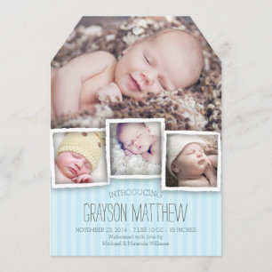 Présentation de Baby Boy Faire-part de naissance