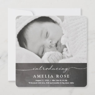 Présentation du nouveau-né   Faire-part bébé