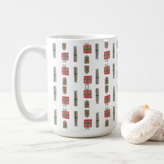 Présente la Mug de café | 15 oz | Céramique (Avec donut)