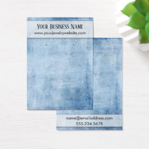 Présentoir carte pour porte-anneaux grunge bleu in