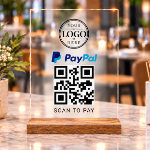 Présentoir de paiement Paypal Scan to Pay