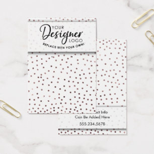 Présentoir de porte-anneaux en confettis Rose Gold