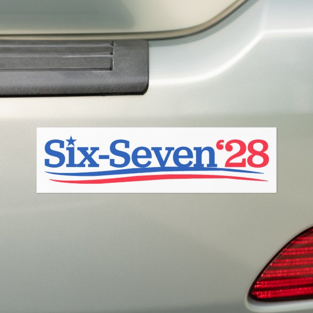 President 67 Vote Six-Seven 2028 Funny Autoaufkleber (Auf Auto)