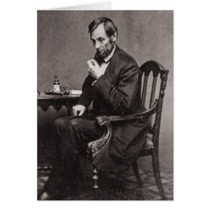 PRÉSIDENT ABRAHAM LINCOLN 1862 STEREOVIEW