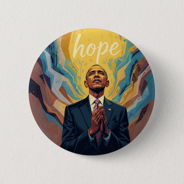 President Barack Obama and the Message of Hope  Button (Vorderseite)