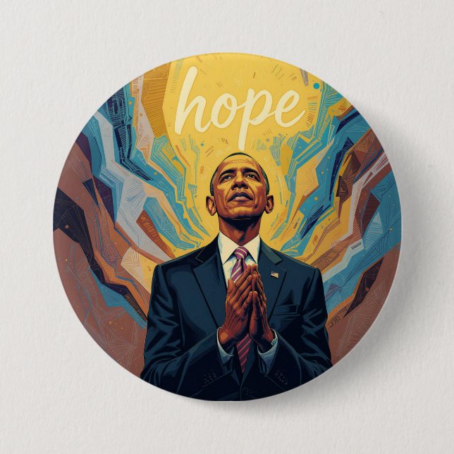 President Barack Obama and the Message of Hope  Button (Vorderseite)