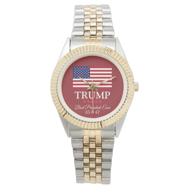 PRESIDENT DONALD TRUMP BEST PRESIDENT EVER WATCH ARMBANDUHR (Vorderseite)