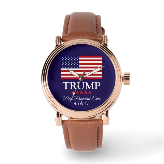 PRESIDENT DONALD TRUMP BEST PRESIDENT EVER WATCH ARMBANDUHR (Vorderseite)