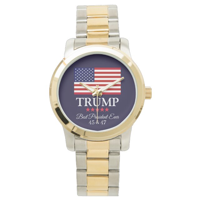 PRESIDENT DONALD TRUMP BEST PRESIDENT EVER WOMEN'S ARMBANDUHR (Vorderseite)