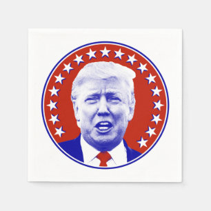 President Donald Trump in Red  Serviette