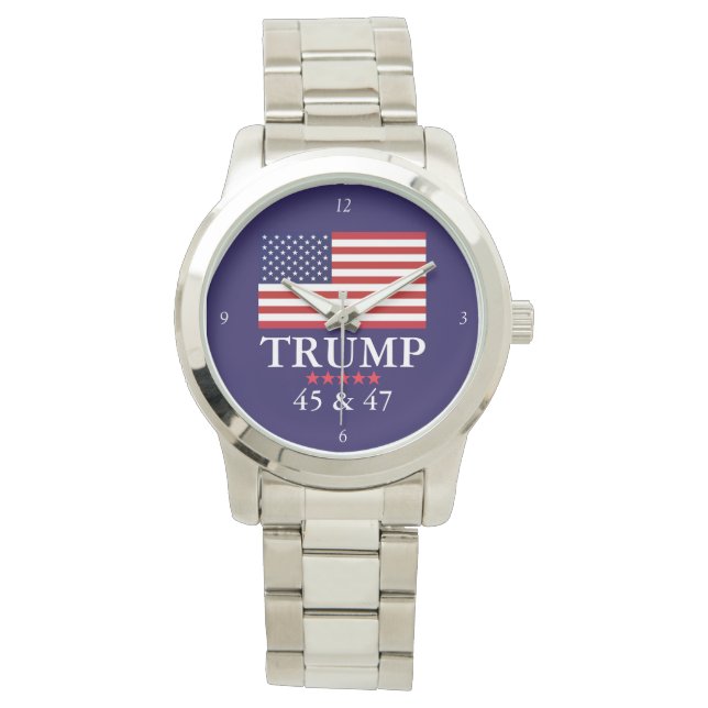 PRESIDENT DONALD TRUMP WATCH ARMBANDUHR (Vorderseite)