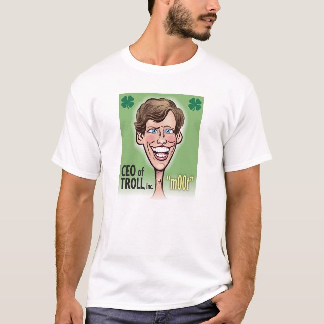 Président du T-shirt de base des hommes de TROLL, (Devant)