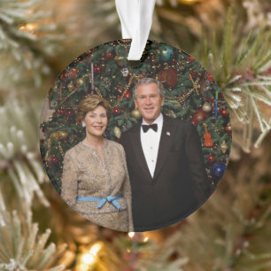 Président George Bush, Laura Christmas Maison Blan