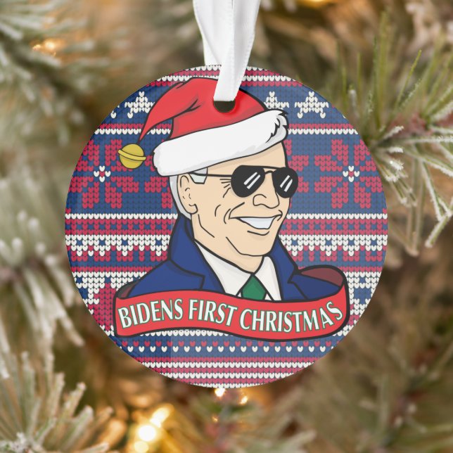 Président Joe Bidens Premier acrylique de Noël (Arbre)