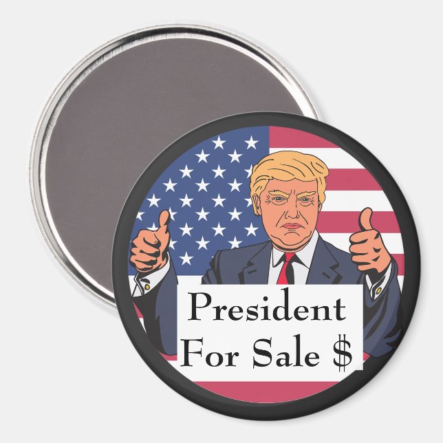 Président - Magnet à vendre (Recto/Verso)