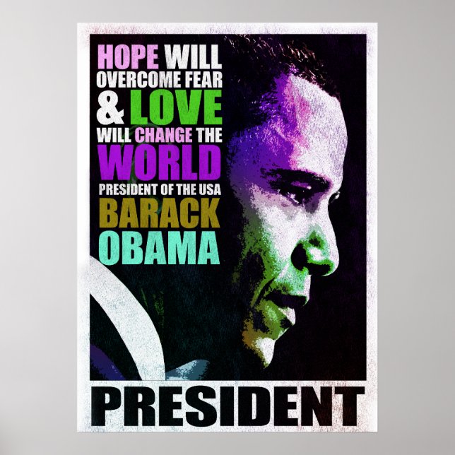 Président Obama Poster vintage (Devant)