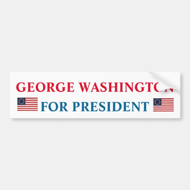 Presidential Bumper Sticker: George Washington Autoaufkleber (Vorne)