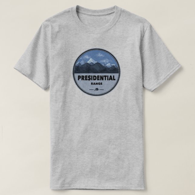 Presidential Range New Hampshire Camping T-Shirt (Design vorne)