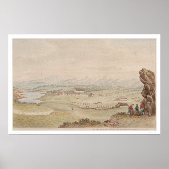 Presidio und Pueblo von Monterey (1104) Poster (Vorne)