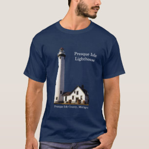 Presque Insel-Leuchtturm-Shirtdunkelheit T-Shirt
