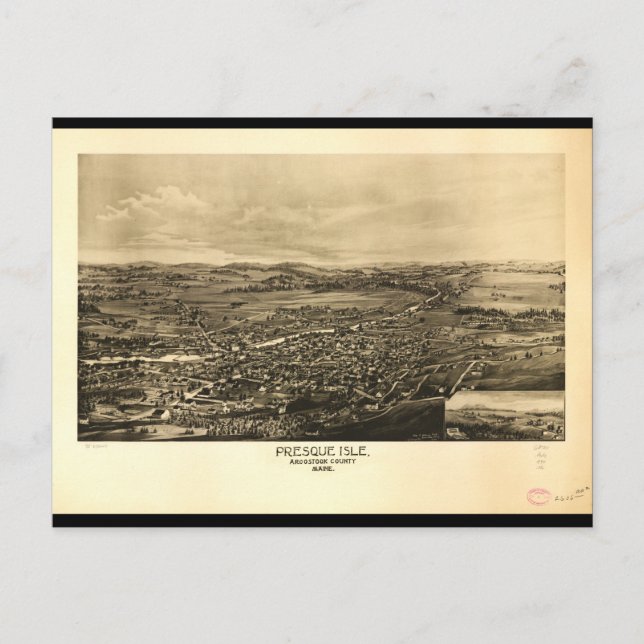 Presque Isle Aroostook Landkreis Maine (1894) Postkarte (Vorderseite)