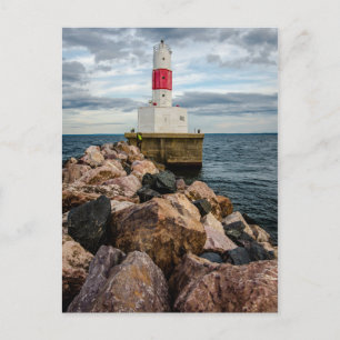 Presque Isle Harbour Breakwater Lighthouse Postkarte