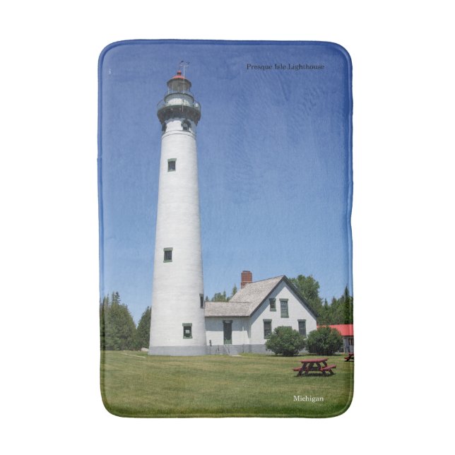 Presque Isle Lighthouse Badematte (Vorderseite Vertikal)