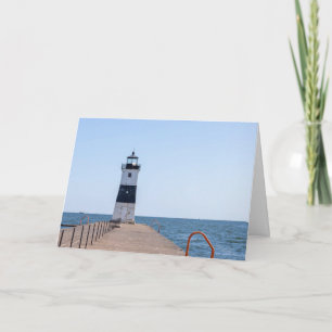 Presque Isle North Pierhead Lighthouse Feiertagskarte