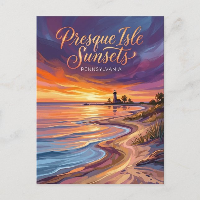 Presque Isle State Park Pennsylvania Postkarte (Vorderseite)