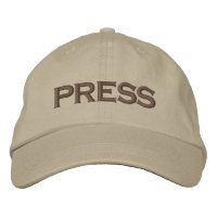 Press Embroided Baseball Cap / Baseball Hat